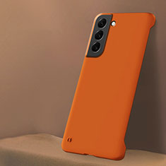 Coque Plastique Rigide Etui Housse Mat M04 pour Samsung Galaxy S24 5G Orange
