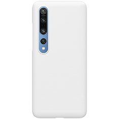 Coque Plastique Rigide Etui Housse Mat M04 pour Xiaomi Mi 10 Pro Blanc