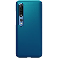 Coque Plastique Rigide Etui Housse Mat M04 pour Xiaomi Mi 10 Pro Bleu