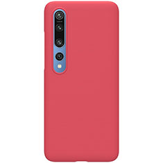 Coque Plastique Rigide Etui Housse Mat M04 pour Xiaomi Mi 10 Rouge