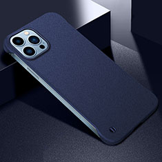 Coque Plastique Rigide Etui Housse Mat M05 pour Apple iPhone 15 Pro Bleu