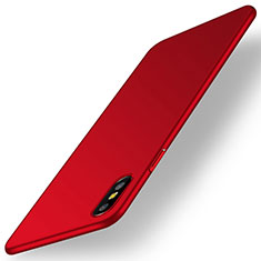 Coque Plastique Rigide Etui Housse Mat M15 pour Apple iPhone X Rouge