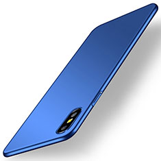 Coque Plastique Rigide Etui Housse Mat M15 pour Apple iPhone Xs Max Bleu