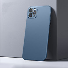 Coque Plastique Rigide Etui Housse Mat P01 pour Apple iPhone 12 Pro Bleu