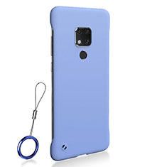 Coque Plastique Rigide Etui Housse Mat P01 pour Huawei Mate 20 Bleu Ciel