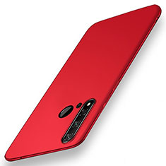 Coque Plastique Rigide Etui Housse Mat P01 pour Huawei P20 Lite (2019) Rouge