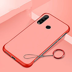 Coque Plastique Rigide Etui Housse Mat P01 pour Huawei P30 Lite Rouge