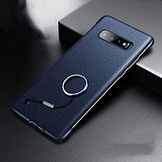 Coque Plastique Rigide Etui Housse Mat P01 pour Samsung Galaxy S10 Plus Bleu