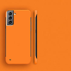 Coque Plastique Rigide Etui Housse Mat P01 pour Samsung Galaxy S21 5G Orange