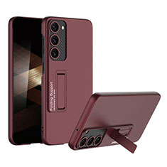 Coque Plastique Rigide Etui Housse Mat P01 pour Samsung Galaxy S24 5G Rouge