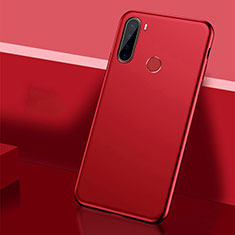 Coque Plastique Rigide Etui Housse Mat P01 pour Xiaomi Redmi Note 8 (2021) Rouge