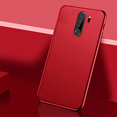 Coque Plastique Rigide Etui Housse Mat P01 pour Xiaomi Redmi Note 8 Pro Rouge