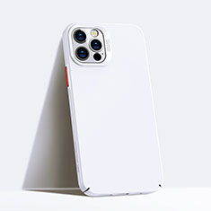 Coque Plastique Rigide Etui Housse Mat P02 pour Apple iPhone 12 Pro Blanc