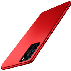 Coque Plastique Rigide Etui Housse Mat P02 pour Huawei P40 Rouge