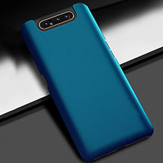 Coque Plastique Rigide Etui Housse Mat P02 pour Samsung Galaxy A80 Bleu