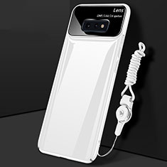 Coque Plastique Rigide Etui Housse Mat P02 pour Samsung Galaxy S10e Blanc