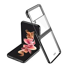 Coque Plastique Rigide Etui Housse Mat P02 pour Samsung Galaxy Z Flip3 5G Noir