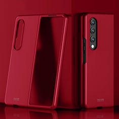 Coque Plastique Rigide Etui Housse Mat P02 pour Samsung Galaxy Z Fold3 5G Rouge