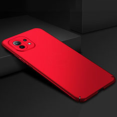 Coque Plastique Rigide Etui Housse Mat P02 pour Xiaomi Mi 11 5G Rouge