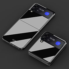 Coque Plastique Rigide Etui Housse Mat P03 pour Samsung Galaxy Z Flip3 5G Noir