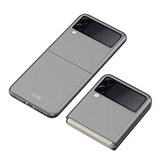 Coque Plastique Rigide Etui Housse Mat P06 pour Samsung Galaxy Z Flip3 5G Gris