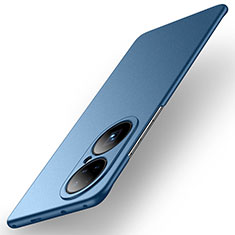 Coque Plastique Rigide Etui Housse Mat pour Huawei P50 Pro Bleu