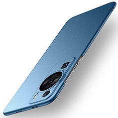 Coque Plastique Rigide Etui Housse Mat pour Huawei P60 Bleu