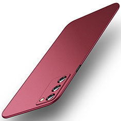 Coque Plastique Rigide Etui Housse Mat pour Oppo A53s 5G Rouge