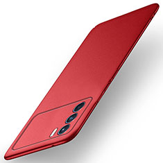 Coque Plastique Rigide Etui Housse Mat pour Oppo K9 Pro 5G Rouge
