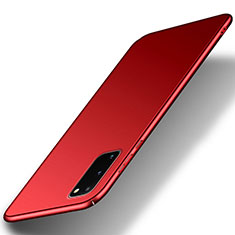 Coque Plastique Rigide Etui Housse Mat pour Samsung Galaxy S20 FE 4G Rouge