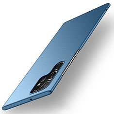 Coque Plastique Rigide Etui Housse Mat pour Samsung Galaxy S21 Ultra 5G Bleu