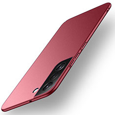 Coque Plastique Rigide Etui Housse Mat pour Samsung Galaxy S22 5G Rouge