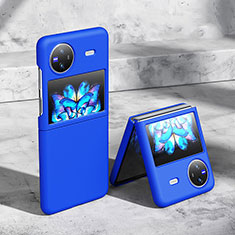 Coque Plastique Rigide Etui Housse Mat pour Vivo X Flip 5G Bleu