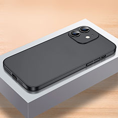 Coque Plastique Rigide Etui Housse Mat QC1 pour Apple iPhone 12 Mini Noir