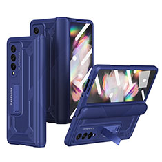 Coque Plastique Rigide Etui Housse Mat R03 pour Samsung Galaxy Z Fold4 5G Bleu