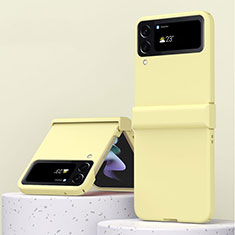 Coque Plastique Rigide Etui Housse Mat R04 pour Samsung Galaxy Z Flip4 5G Jaune