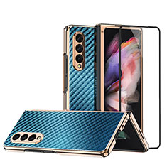 Coque Plastique Rigide Etui Housse Mat R05 pour Samsung Galaxy Z Fold4 5G Bleu