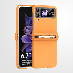 Coque Plastique Rigide Etui Housse Mat R06 pour Samsung Galaxy Z Flip4 5G Orange