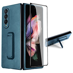 Coque Plastique Rigide Etui Housse Mat R06 pour Samsung Galaxy Z Fold3 5G Cyan