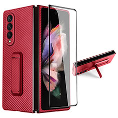 Coque Plastique Rigide Etui Housse Mat R06 pour Samsung Galaxy Z Fold4 5G Rouge