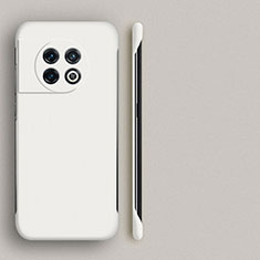 Coque Plastique Rigide Etui Housse Mat Sans Cadre P01 pour OnePlus Ace 2 Pro 5G Blanc