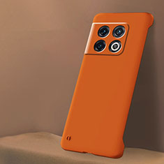 Coque Plastique Rigide Etui Housse Mat Sans Cadre pour OnePlus 10 Pro 5G Orange