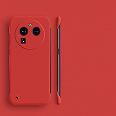 Coque Plastique Rigide Etui Housse Mat Sans Cadre pour Oppo Find X6 5G Rouge