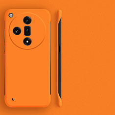 Coque Plastique Rigide Etui Housse Mat Sans Cadre pour Oppo Find X7 5G Orange