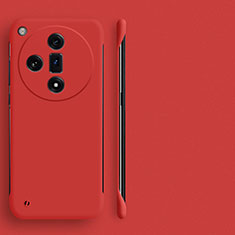 Coque Plastique Rigide Etui Housse Mat Sans Cadre pour Oppo Find X7 Ultra 5G Rouge