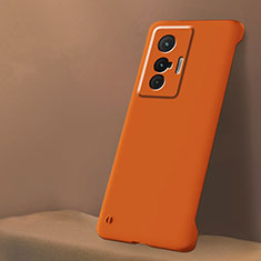 Coque Plastique Rigide Etui Housse Mat Sans Cadre pour Vivo X70 5G Orange