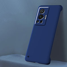 Coque Plastique Rigide Etui Housse Mat Sans Cadre pour Vivo X70 Pro 5G Bleu