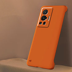 Coque Plastique Rigide Etui Housse Mat Sans Cadre pour Vivo X70 Pro 5G Orange