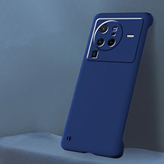 Coque Plastique Rigide Etui Housse Mat Sans Cadre pour Vivo X80 Pro 5G Bleu