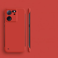 Coque Plastique Rigide Etui Housse Mat Sans Cadre pour Xiaomi Mi 13T 5G Rouge